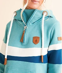 Auria Quarter Zip Hooded Sweatshirt