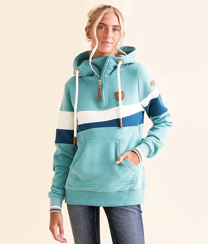Auria Quarter Zip Hooded Sweatshirt