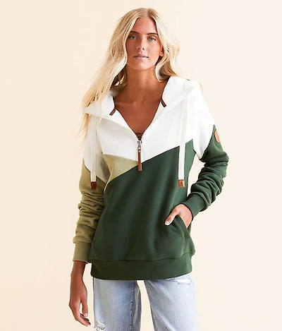 Roxie Quarter Zip Hooded Sweatshirt