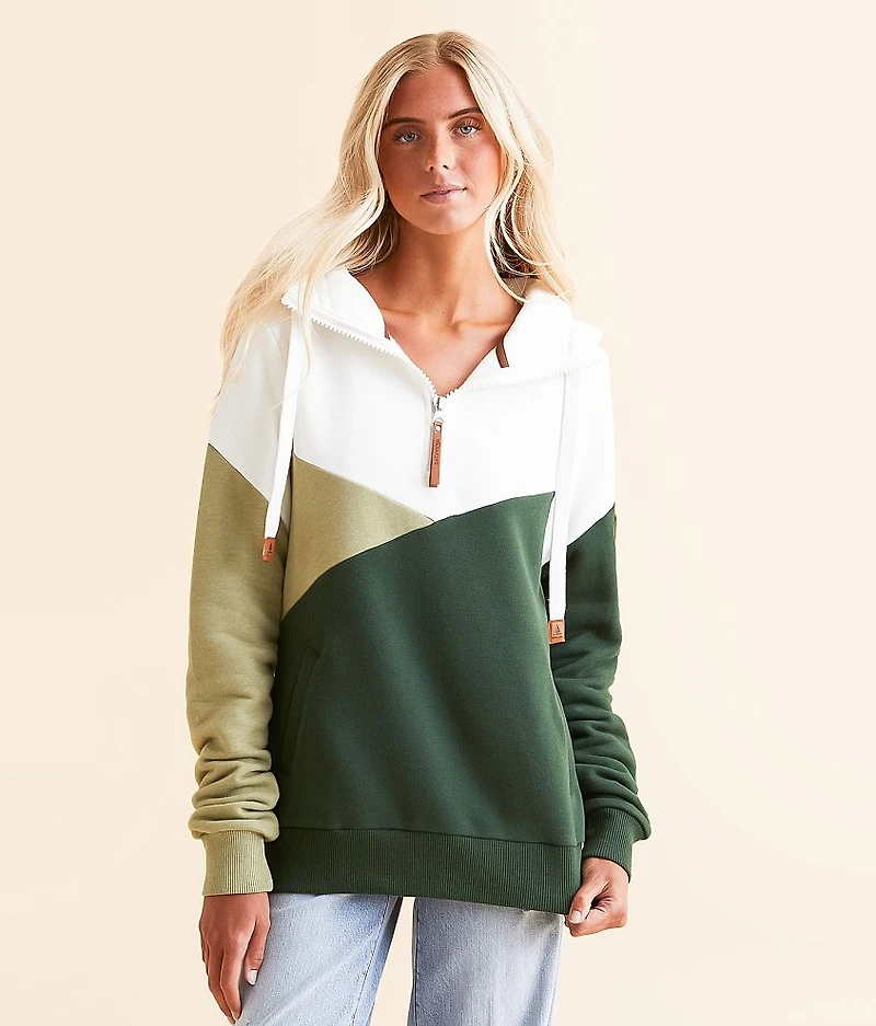 Roxie Quarter Zip Hooded Sweatshirt