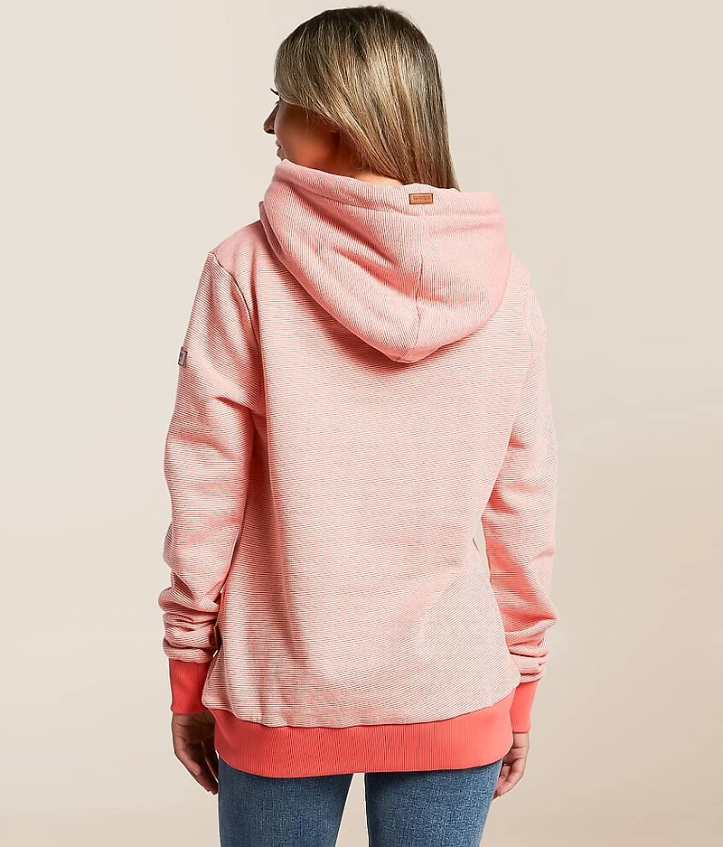 Corrie Microstripe Hooded Sweatshirt