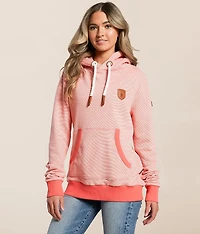 Corrie Microstripe Hooded Sweatshirt