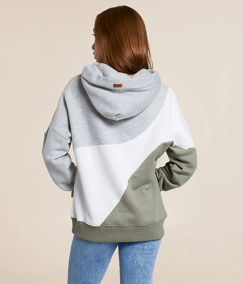 Ariel Color Block Hooded Sweatshirt