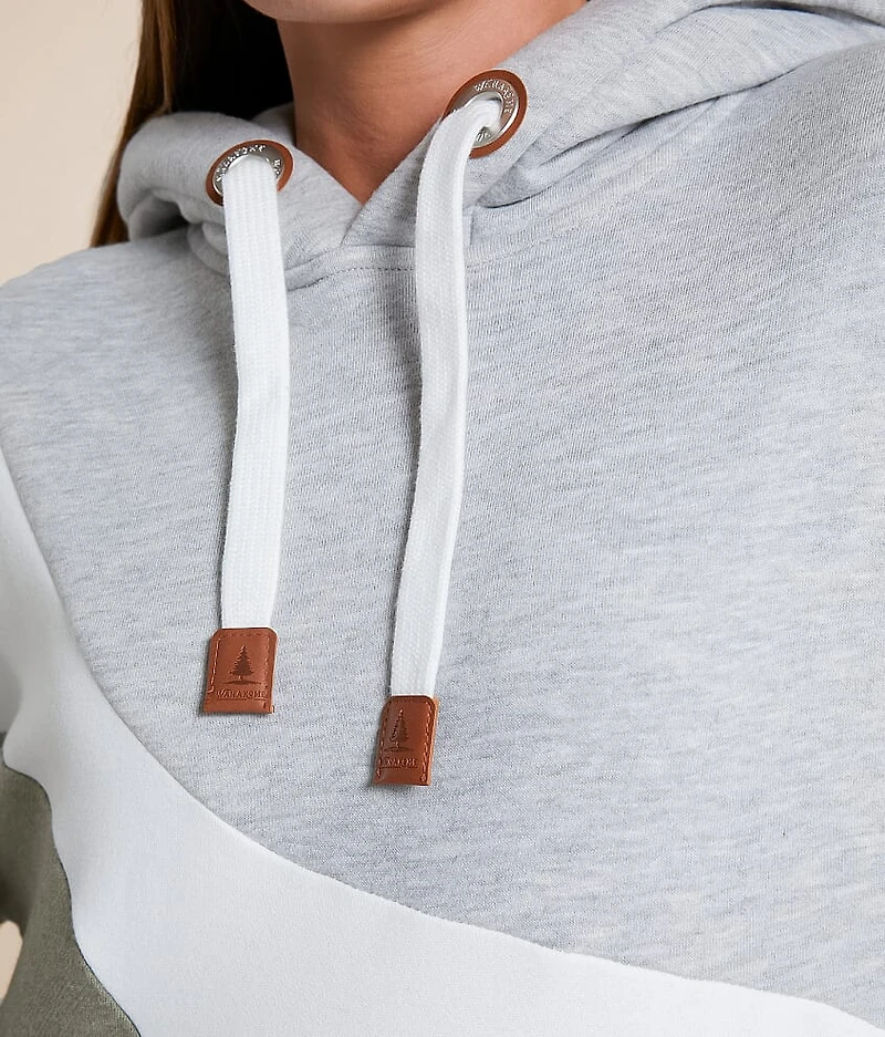 Ariel Color Block Hooded Sweatshirt