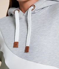 Ariel Color Block Hooded Sweatshirt