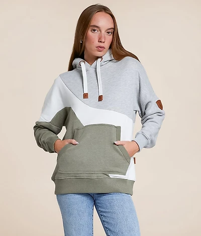 Wanakome Ariel Color Block Hooded Sweatshirt