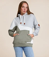 Ariel Color Block Hooded Sweatshirt