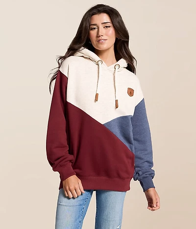 Carria Color Block Hooded Sweatshirt