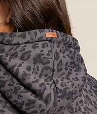 Artemis Leopard Print Hooded Sweatshirt