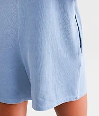 Washed Knit Romper