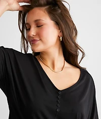 Faux Henley Top