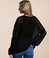 Open Weave Sweater