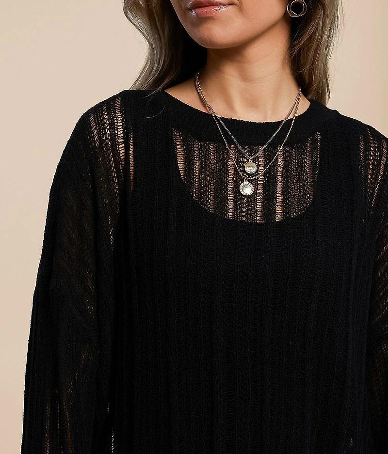 Open Weave Sweater