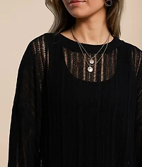 Open Weave Sweater
