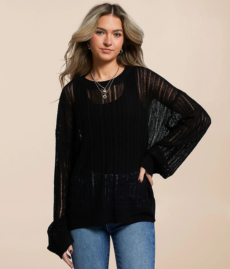 Open Weave Sweater
