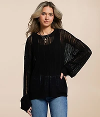 Open Weave Sweater