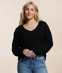 Textured Knit Sweater
