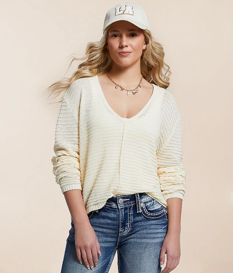 Textured Knit Sweater