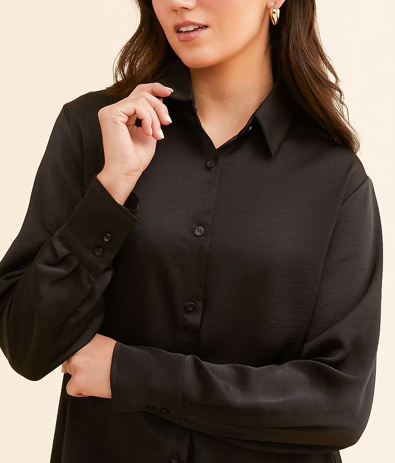 Satin Oversized Blouse