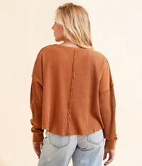 Waffle Knit Top