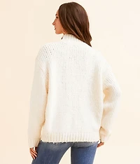 Mock Neck Oversized Sweater