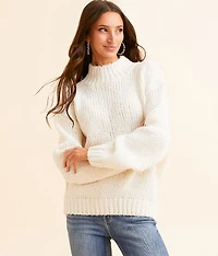Mock Neck Oversized Sweater