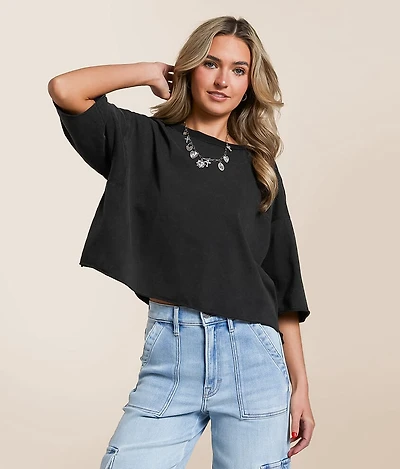 Double Zero Washed Boxy T-Shirt