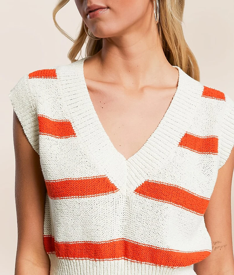 Striped Sweater Vest