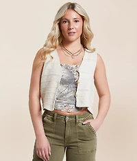 Cropped Sweater Tank Top