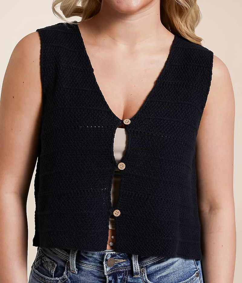 Cropped Sweater Tank Top
