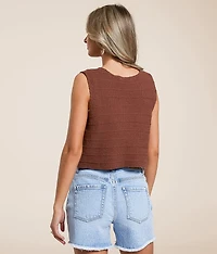 Cropped Sweater Tank Top