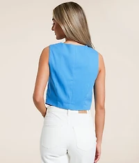 Linen Blend Vest