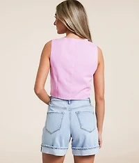 Linen Blend Vest
