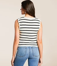 Striped Sweater Tank Top