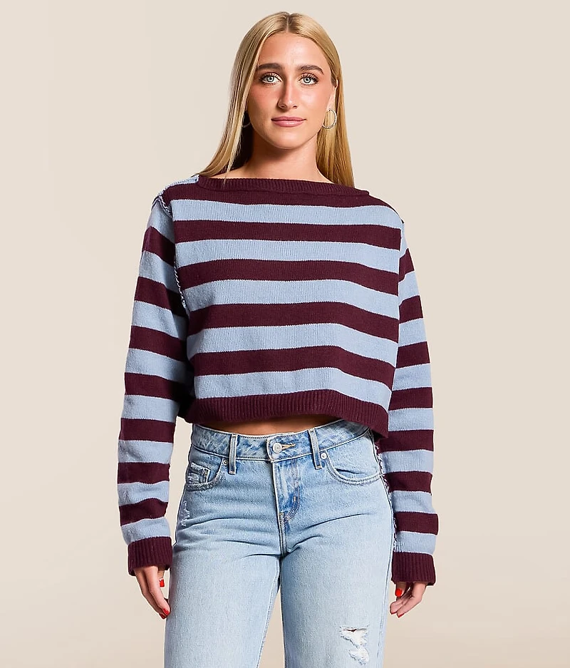 Striped Boatneck Sweater