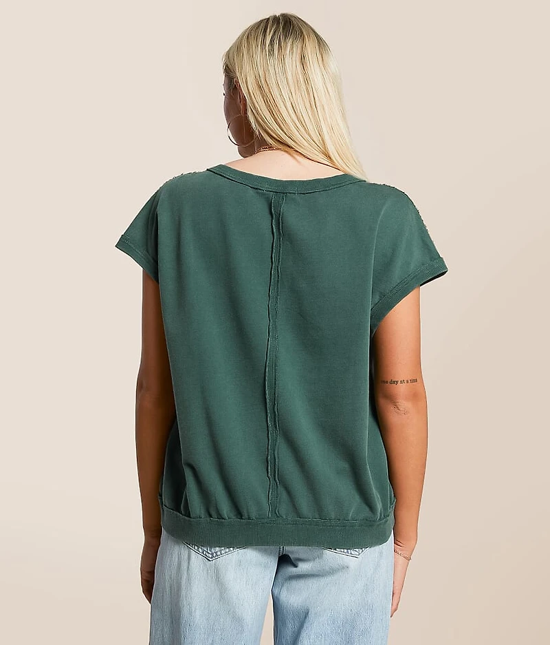 Washed Dolman Oversized Pullover