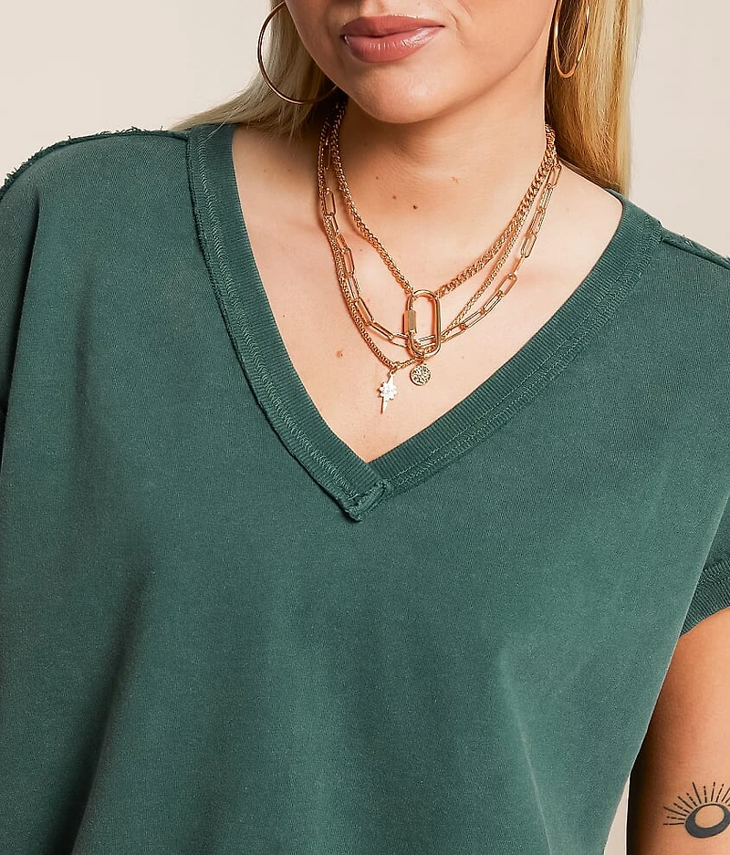 Washed Dolman Oversized Pullover