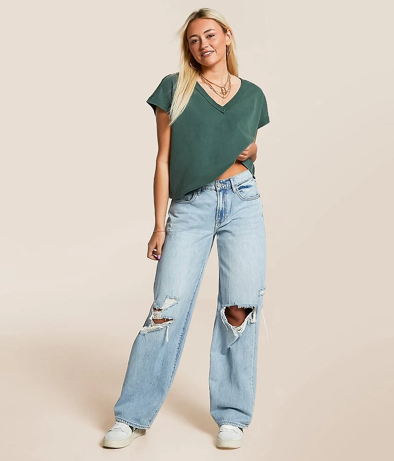 Washed Dolman Oversized Pullover