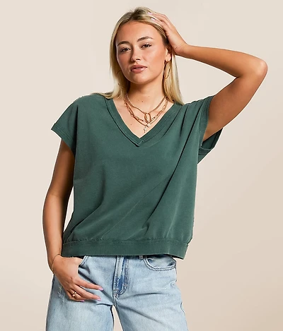 Gilded Intent Washed Dolman Oversized Pullover