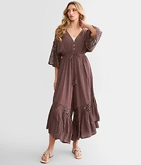 Crochet Wide Leg Jumpsuit