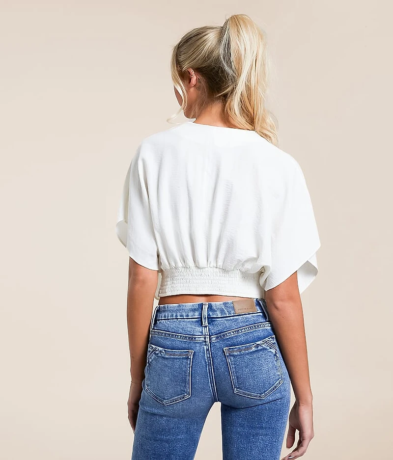 Pleated Dolman Top