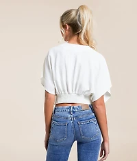 Pleated Dolman Top