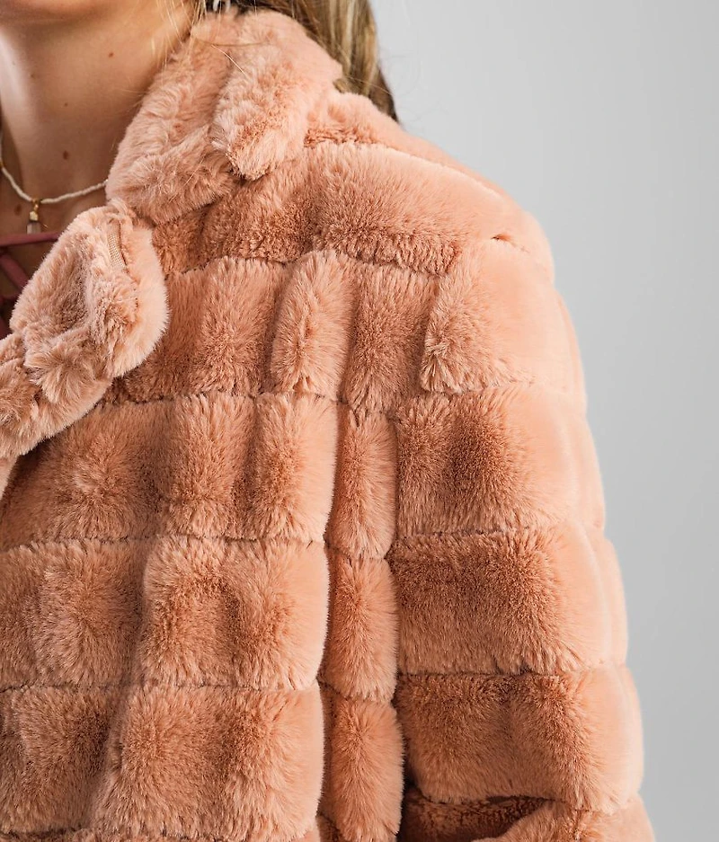 Faux Fur Flyaway Jacket