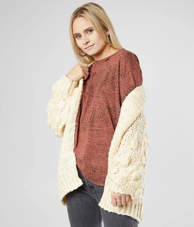 Bobble Cardigan Sweater