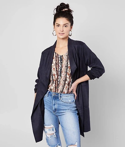 Faux Suede Jacket