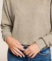 Mock Neck Cropped Top