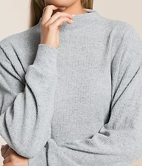 Mock Neck Cropped Top
