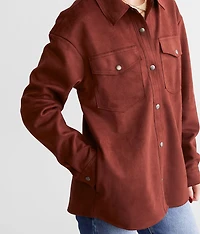 Faux Suede Shacket