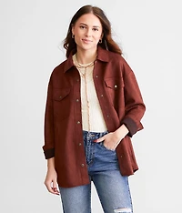 Faux Suede Shacket