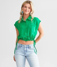 Press Pause Cropped Top